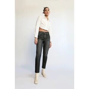 Daily Blue Jeans‎ Size 29 Boost in Onyx Straight Leg High Rise Sustainable